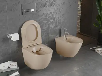 Подвесной унитаз MEXEN LENA CAPPUCCINO MATT (MEX-30224064) Подвесной унитаз MEXEN LENA CAPPUCCINO MATT (MEX-30224064)