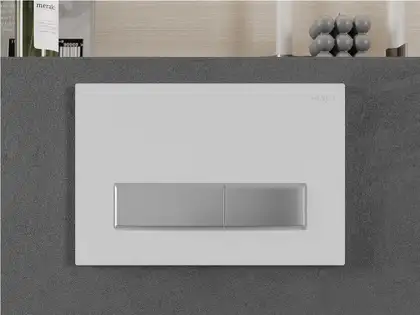 Кнопка смыва для инсталляции MEXEN FENIX 09 WHITE/CHROME MATT (MEX-600929)
