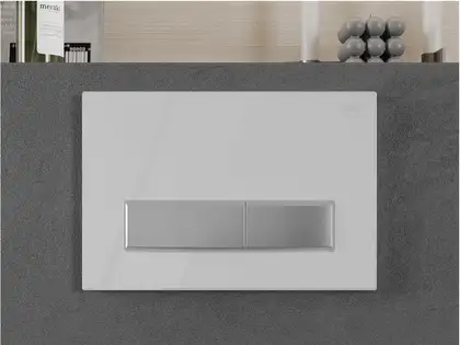 Кнопка смыва для инсталляции MEXEN FENIX 09 WHITE/CHROME (MEX-600992)
