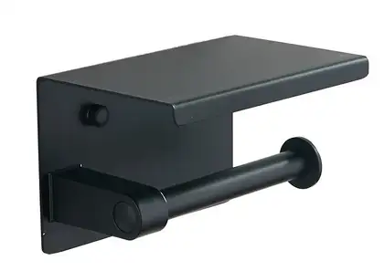 Держатель для туалетной бумаги MEXEN BLACK с полкой (MEX-701197-70) Держатель для туалетной бумаги MEXEN BLACK с полкой (MEX-701197-70)