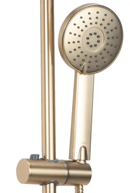 Душевой гарнитур REA LUIS BRUSHED GOLD с изливом (REA-P7051)