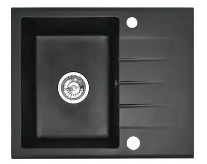 Гранитная кухонная мойка REA NORTH BLACK пятнистая (ZLE-00125) Гранитная кухонная мойка REA NORTH BLACK пятнистая (ZLE-00125)