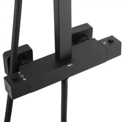Душевой гарнитур Yoka GOBA 30 BLACK черный с термостатом (BP.GOBA-THERM-30-BLK) Душевой гарнитур Yoka GOBA 30 BLACK черный с термостатом (BP.GOBA-THERM-30-BLK)