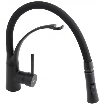 Смеситель для кухни Yoka ZEFIR BLACK черный (BZ.ZEFIR-BLK)