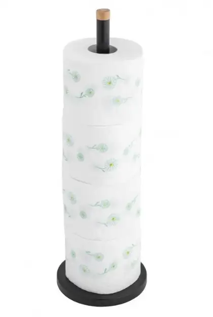 Стойка держатель для туалетной бумаги Yoka SP1 BLACK BAMBOO (P.SP1-BLK-B)