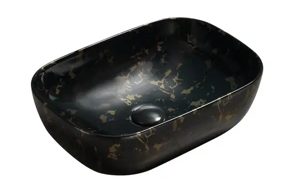 Умывальник (раковина) MEXEN RITA BLACK MARBLE MATT (MEX-21084594)