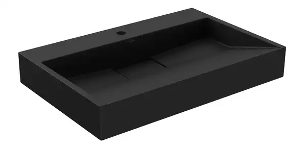 Умывальник (раковина) MEXEN AVA 70 BLACK MATT 1/O накладной подвесной (MEX-23017071)