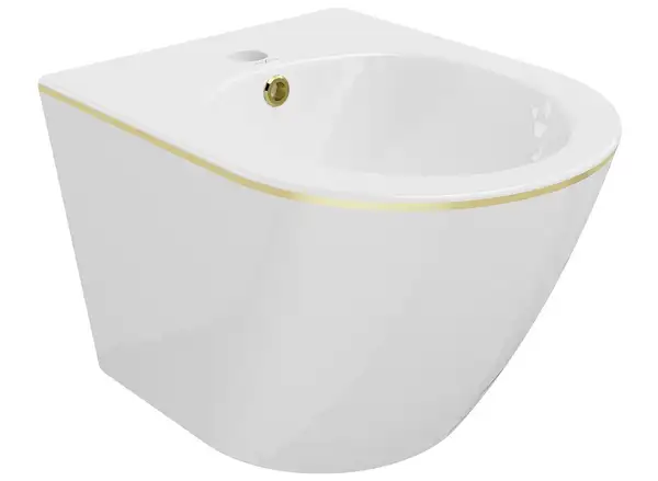 Подвесное биде MEXEN LENA WHITE GOLD EDGE (MEX-35224805)