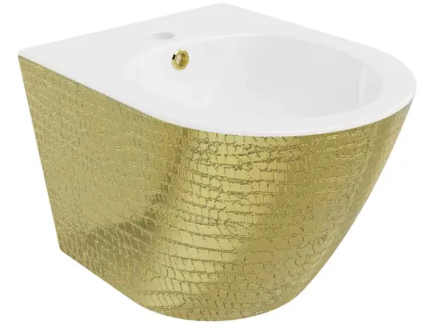 Подвесное биде MEXEN LENA WHITE GOLD с узором (MEX-35224808)