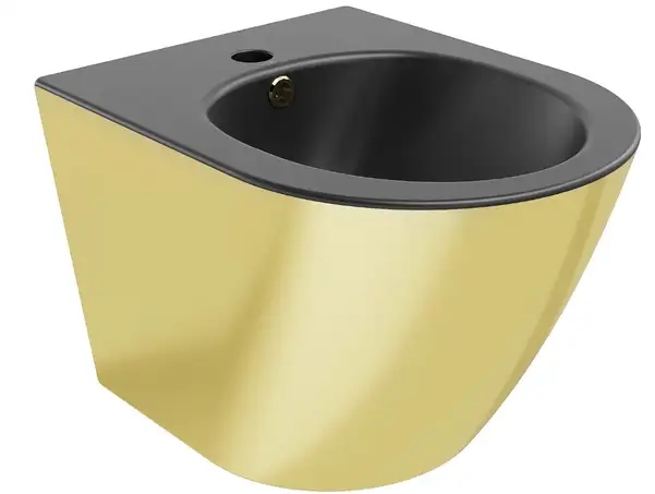 Подвесное биде MEXEN LENA GOLD BLACK MATT (MEX-35224876)