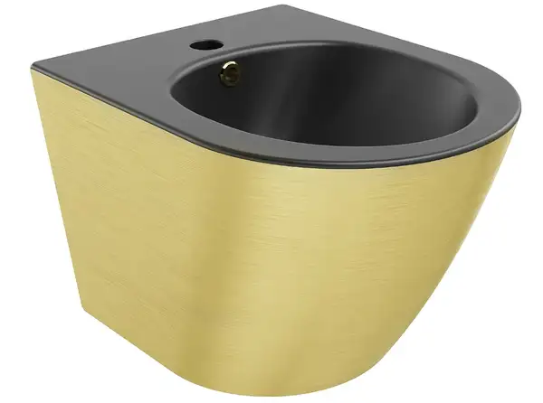 Подвесное биде MEXEN LENA GOLD BRUSH BLACK MATT (MEX-35224877)