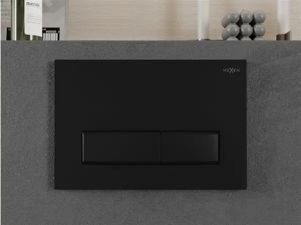 Кнопка смыва для инсталляции MEXEN FENIX 09 BLACK (MEX-600903)