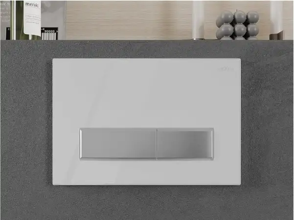 Кнопка смыва для инсталляции MEXEN FENIX 09 WHITE/CHROME (MEX-600992)