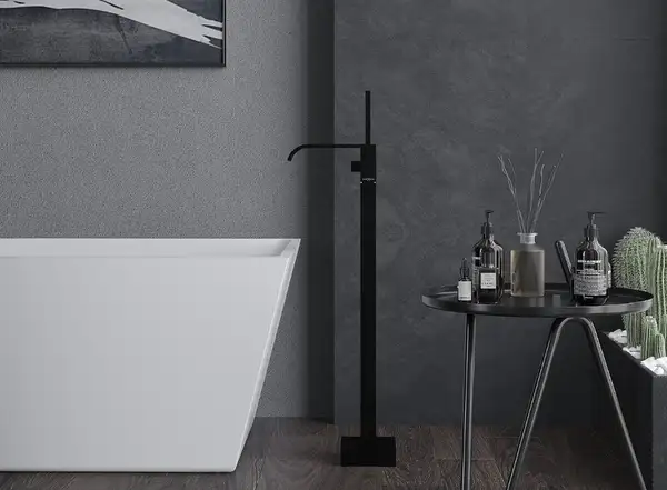 Смеситель для ванны MEXEN LAVA BLACK напольный (MEX-752433-70) Смеситель для ванны MEXEN LAVA BLACK напольный (MEX-752433-70)
