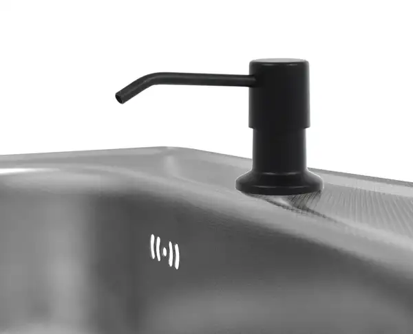 Врезной дозатор для жидкости REA BLACK 250 мл. (BAT-00100)
