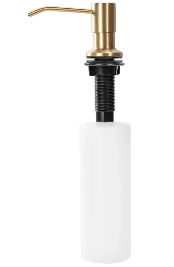 Врізний диспенсер для рідини REA BRUSHED GOLD 250 мл. (BAT-08001)
