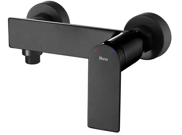 Смеситель для ванны и душа REA STORM BLACK черный настенный (REA-B8033)