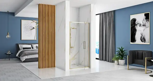 Душевая дверь REA RAPID SWING GOLD 100 (REA-K5619)