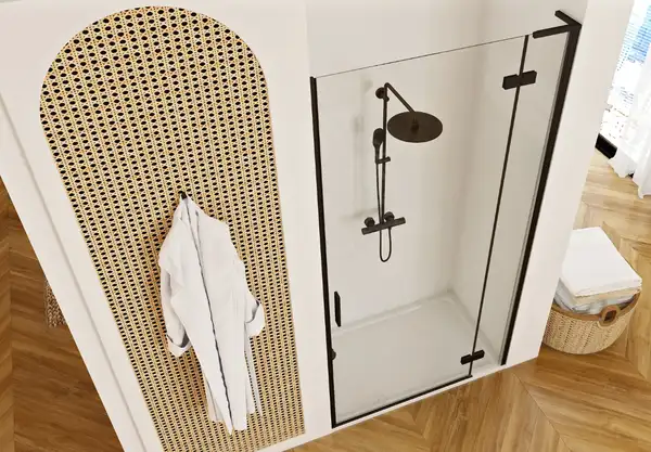 Душевая дверь REA HUGO BLACK 100 (REA-K6008)
