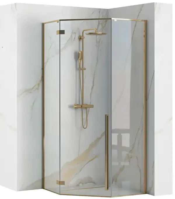 Душова кабіна REA DIAMOND GOLD 80*80 (REA-K6615)