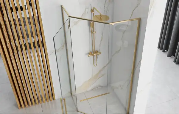Душова кабіна REA DIAMOND GOLD 80*80 (REA-K6615)