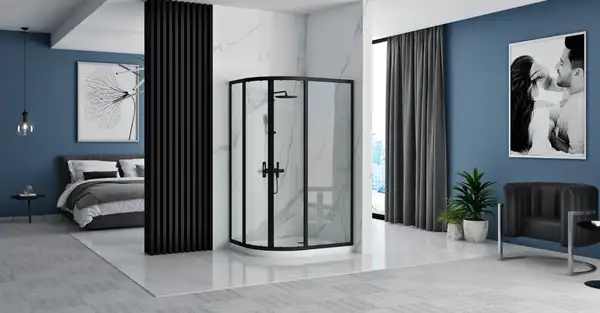 Душевая кабина REA LOOK BLACK 80х100 (REA-K7900)