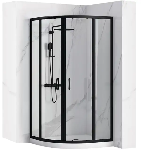 Душевая кабина REA LOOK BLACK 80х80 (REA-K7902)
