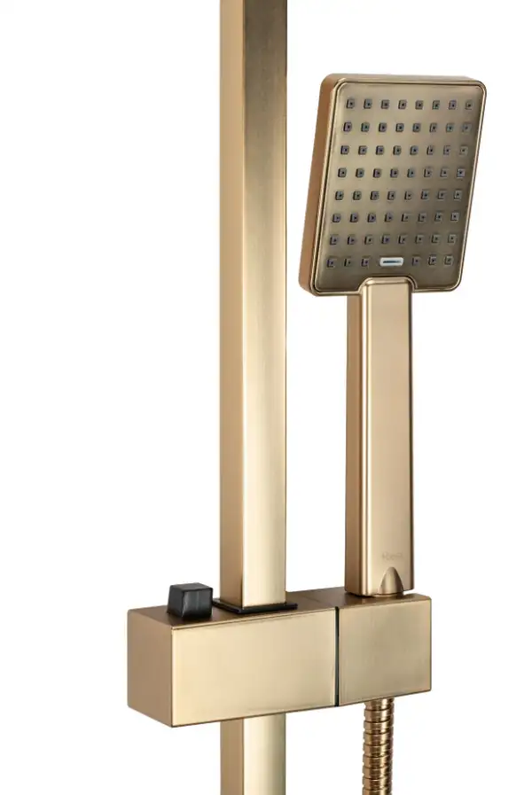 Душевой гарнитур REA JACK BRUSHED GOLD с изливом (REA-P7050)