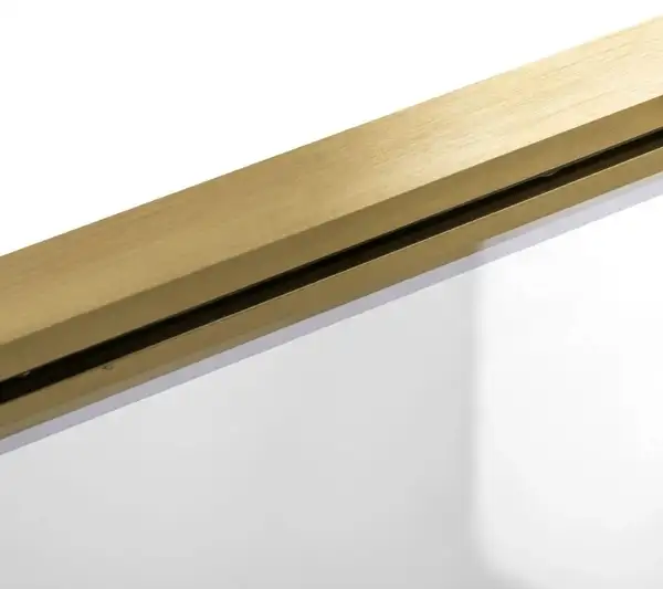 Шторка для ванны REA ELEGANT BRUSHED GOLD 80 постоянная (REA-W6601)