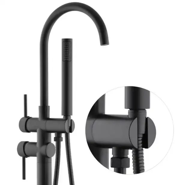 Змішувач для ванни YOKA SPA BLACK підлоговий (BS.SPA-BLK)