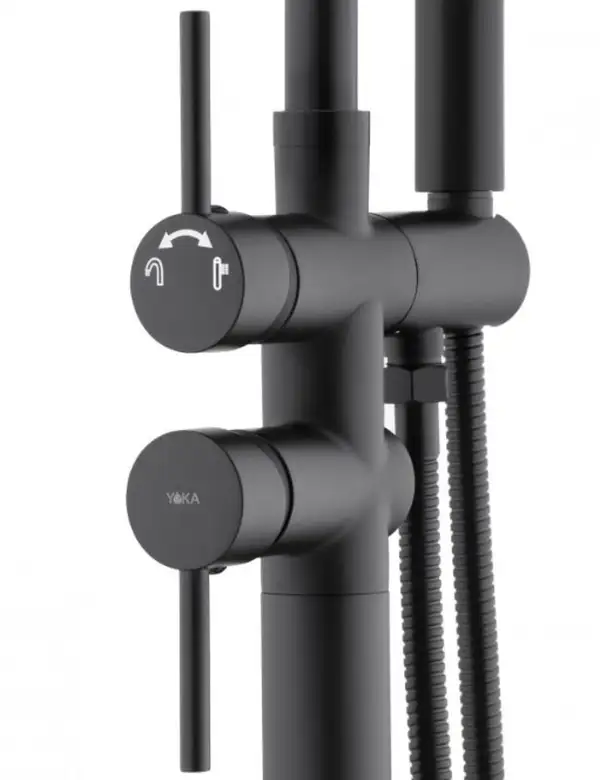 Змішувач для ванни YOKA SPA BLACK підлоговий (BS.SPA-BLK)