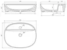 умывальник Omnires Atlanta 50x39 white (ATLANTA505BP)