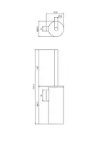 ершик для унитаза Omnires Modern Project матовое золото (MP60621GLB)
