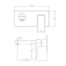 Omnires Parma Смеситель для умывальника, черный матовый (PM7415BL)