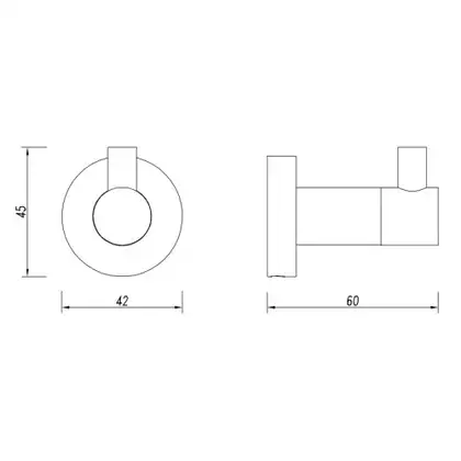 гачок Omnires Modern Project nickel (MP60110NI) гачок Omnires Modern Project nickel (MP60110NI)