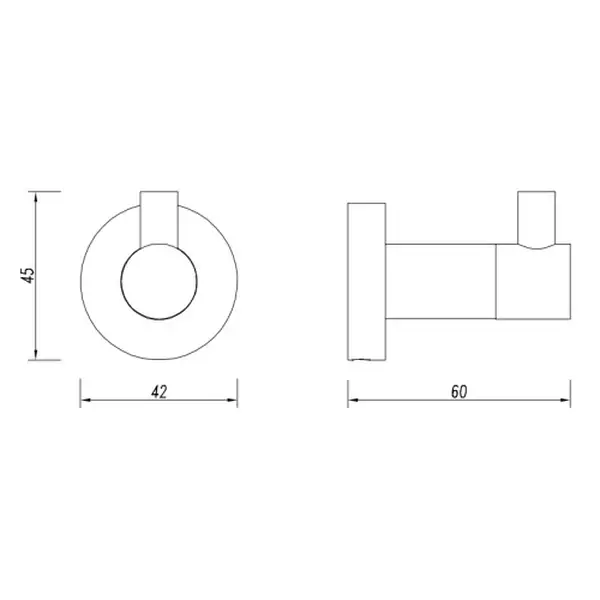 гачок Omnires Modern Project black matt (MP60110BL)
