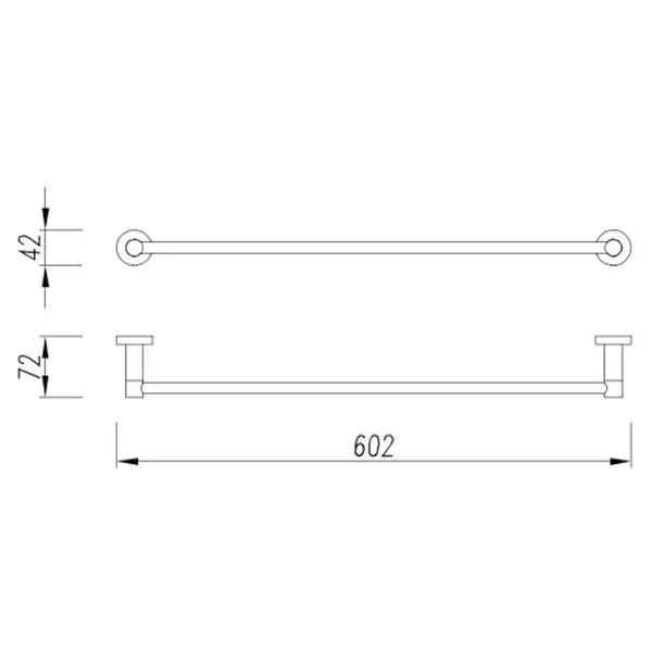 рушникотримач Omnires Modern Project black matt (MP60216BL)