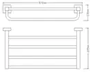 тримач для рушників Omnires Lift (8162ACR)