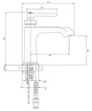 смеситель для умывальника Omnires Armance antique copper (AM5210ORB)