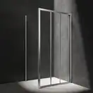 душова кабіна Omnires Bronx 110x90 безпечне скло, хром (BR1191CRTR)