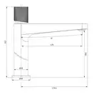 Omnires Contour Змішувач для умивальника високий, золото (CT8012GLB)
