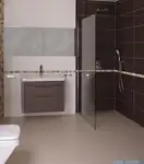 душова кабіна Omnires Marina Walk In 90x200 безпечне скло, хром (DNR90XCRTR)