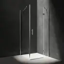 душова кабіна Omnires Manhattan 100x70см безпечне скло, хром (MH1070CRTR)