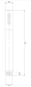 душова лійка Omnires Microphone gold (MICROPHONE-RGL)