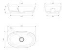 умивальник Omnires Neo 60x36 white (NEOUNBP)