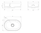 Omnires Ovo Умывальник 55x36, белый (OVOUNBP)