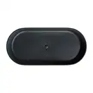 ванна кам'яна Omnires Ovo 160x75 овальна black lava (OVOWWBLV)