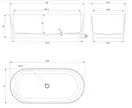 ванна кам'яна Omnires Ovo 160x75 овальна white (OVOWWBP)