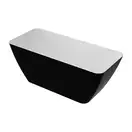 ванна зі штучного каменю Omnires Parma 159x70 прямокутна black (PARMAWWBCP)