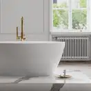 ванна із штучного каменю Omnires Siena 160x80 прямокутна white (SIENAWWBP)